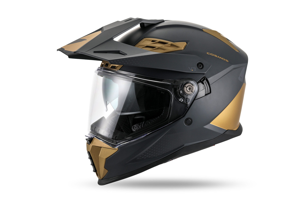 Cosmos Tourer Crossover helmet dark grey bronze - Helmets - HE13006-KG - Ufo Plast