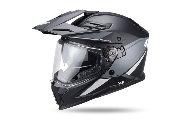 Cosmos Tourer Crossover helmet black grey - Helmets - HE13006-KK - Ufo Plast