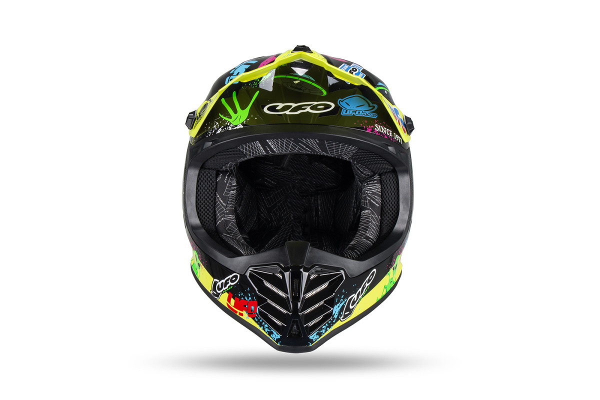 Motocross helmet for kids Korey yellow and black - Helmets - HE13600-DU - Ufo Plast