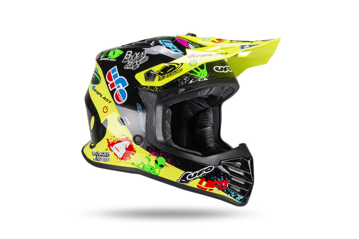 Motocross helmet for kids Korey yellow and black - Helmets - HE13600-DU - Ufo Plast