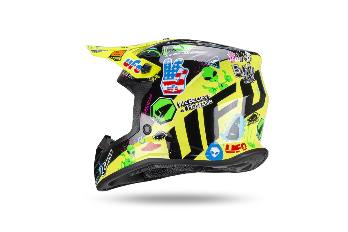 Motocross helmet for kids Korey yellow and black - Helmets - HE13600-DU - Ufo Plast
