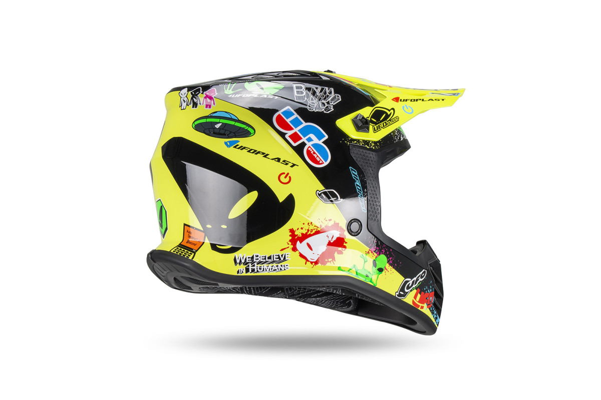 Motocross helmet for kids Korey yellow and black - Helmets - HE13600-DU - Ufo Plast