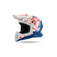 Casco motocross da bambino Korey, bianco e blu - Caschi - HE13600-CW - Ufo Plast