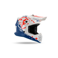 Casco motocross da bambino Korey, bianco e blu - Caschi - HE13600-CW - Ufo Plast
