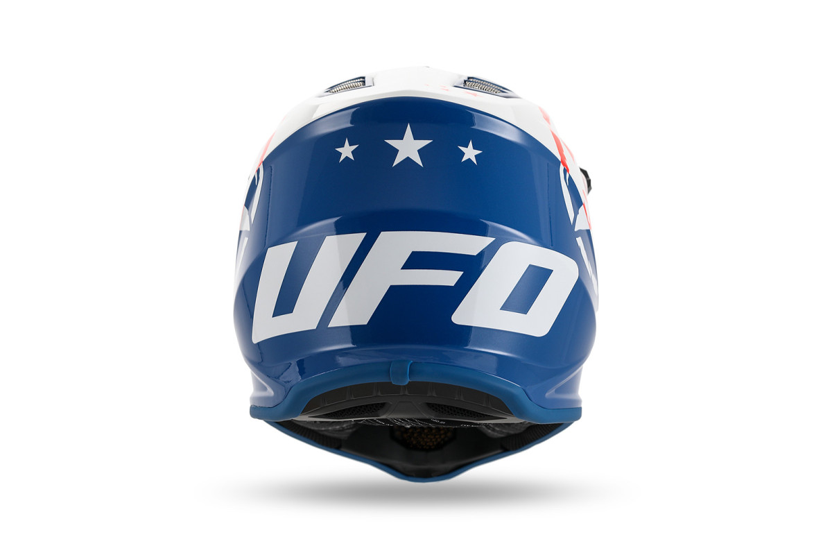 Motocross helmet for kids Korey white and blue - Helmets - HE13600-CW - Ufo Plast