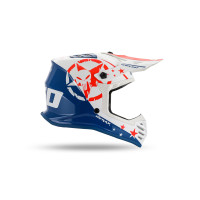Motocross helmet for kids Korey white and blue - Helmets - HE13600-CW - Ufo Plast