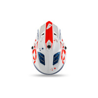 Motocross helmet for kids Korey white and blue - Helmets - HE13600-CW - Ufo Plast