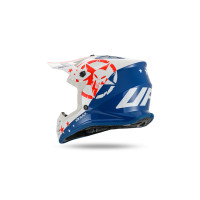 Casco motocross da bambino Korey, bianco e blu - Caschi - HE13600-CW - Ufo Plast
