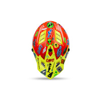 Motocross helmet for kids Korey yellow, red and blue - Helmets - HE13600-BU - Ufo Plast