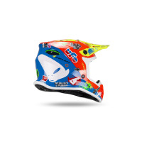 Casco motocross da bambino Korey, giallo, rosso e blu - Caschi - HE13600-BU - Ufo Plast