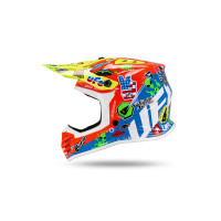 Casco motocross da bambino Korey, giallo, rosso e blu - Caschi - HE13600-BU - Ufo Plast