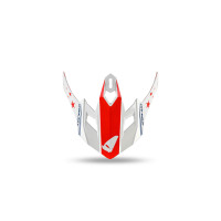 Frontino per casco motocross da bambino Korey HE13600 bianco e blu - Ufo Plast HR240-CW