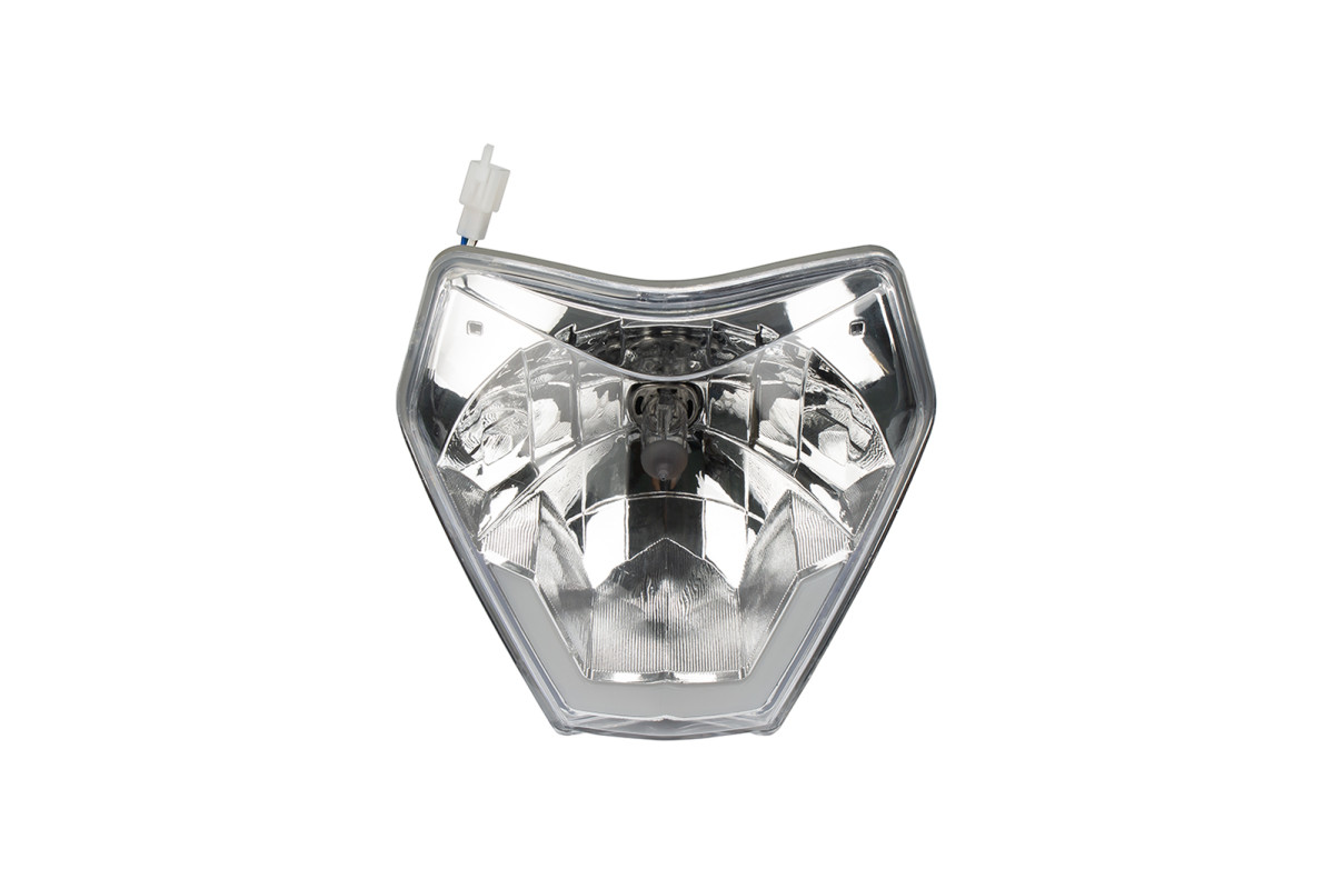 Headlight with plastic support black Headlight - Ufo Plast