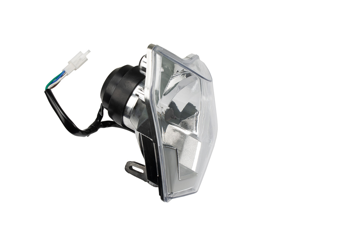 Headlight with plastic support black Headlight - Ufo Plast