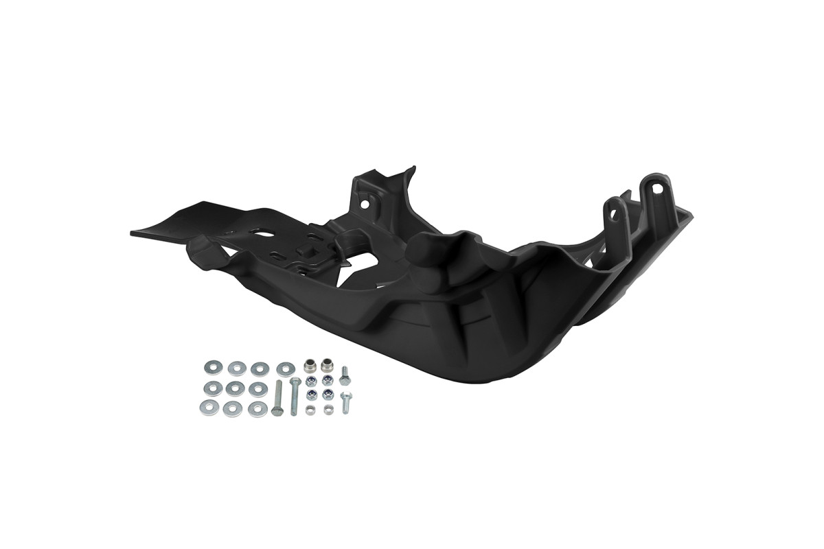 Skid-Plate black compatible Gas Gas / Ktm / Husqvarna - REPLICA PLASTICS - KT05040-001 - Ufo Plast
