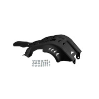 Skid-Plate black compatible Gas Gas / Ktm / Husqvarna - REPLICA PLASTICS - KT05040-001 - Ufo Plast
