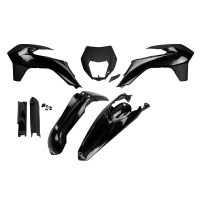 Full Kit Plastiche nero per Ktm EXC 125 - EXC 200 - EXC 250 - EXC-F 250 - EXC 300 - EXC-F 350 - EXC-F 450 - EXC-F 500 - PLAST...