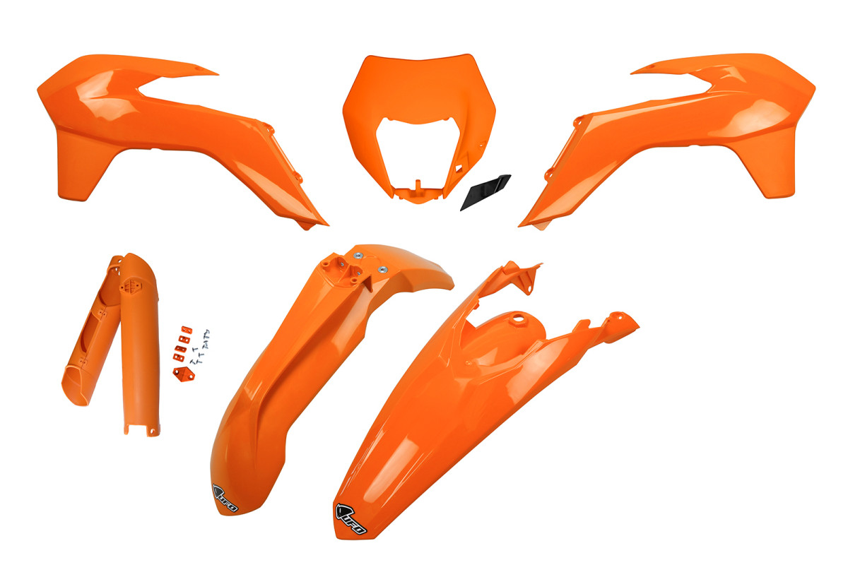 Full Kit Plastiche arancio per Ktm EXC 125 - EXC 200 - EXC 250 - EXC-F 250 - EXC 300 - EXC-F 350 - EXC-F 450 - EXC-F 500 - PL...
