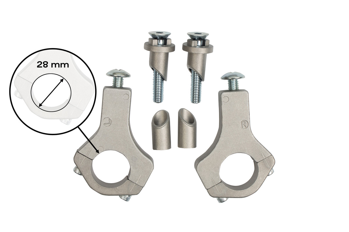Kit di montaggio per paramani Jumpy per manubri Pro-Tapers - Ufo Plast
