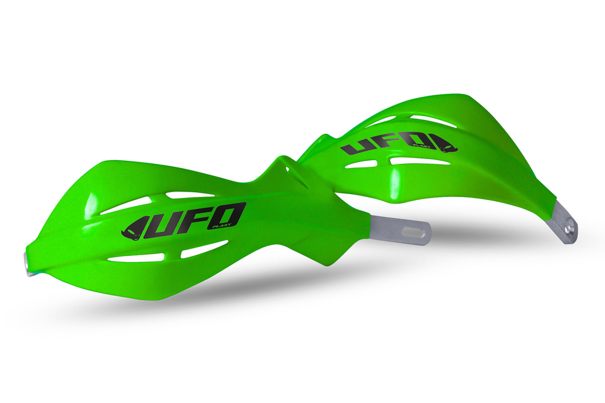 Motocross handguards Alu green - Ufo Plast