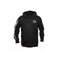 Long-sleeved hooded sweatshirt, black - Ufo Plast MG04567 Long-sleeved hooded sweatshirt, black - Ufo Plast MG04567