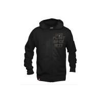 Felpa a maniche lunghe con cappuccio regolabile, colore nero - Ufo Plast MG04568 Felpa a maniche lunghe con cappuccio regolabile, colore nero - Ufo Plast MG04568