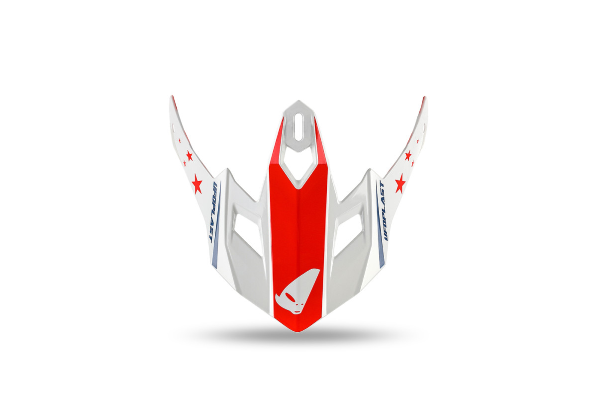 Peek for kids motocross helmet Korey HE13600, white and blue