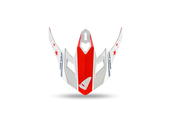 Peek for kids motocross helmet Korey HE13600, white and blue