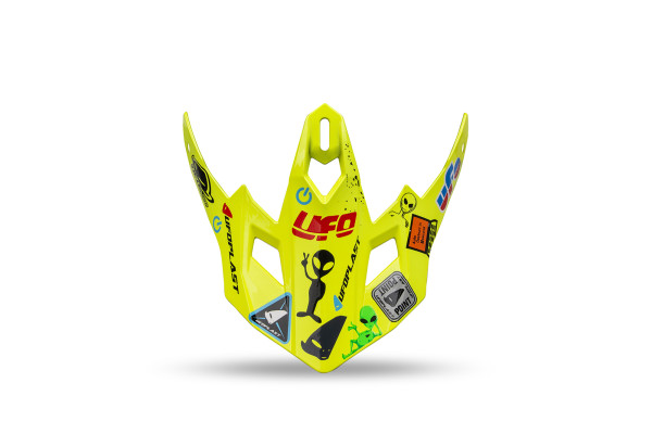 Frontino per casco motocross da bambino Korey HE13600, colori giall...