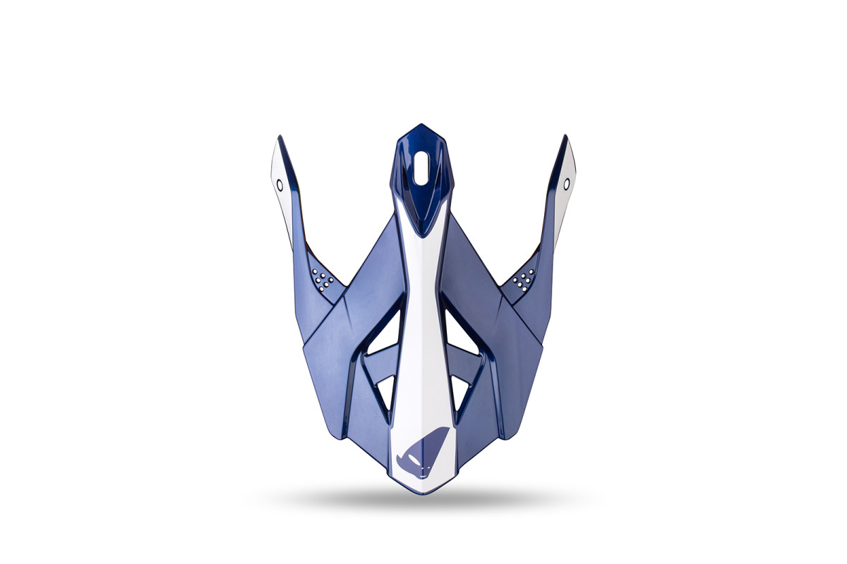 Frontino per casco Intrepid HE13401 bianco e blu - Ufo Plast