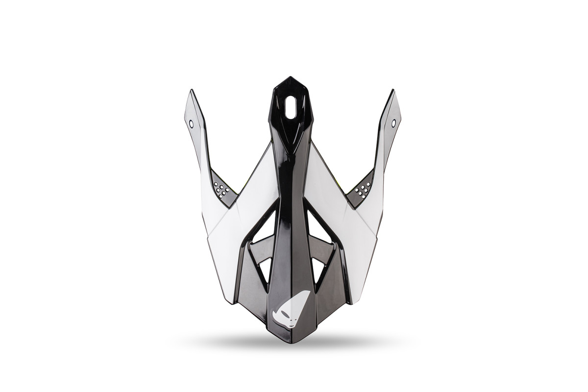Peak for HE13401 Intrepid helmet white, black - Ufo Plast
