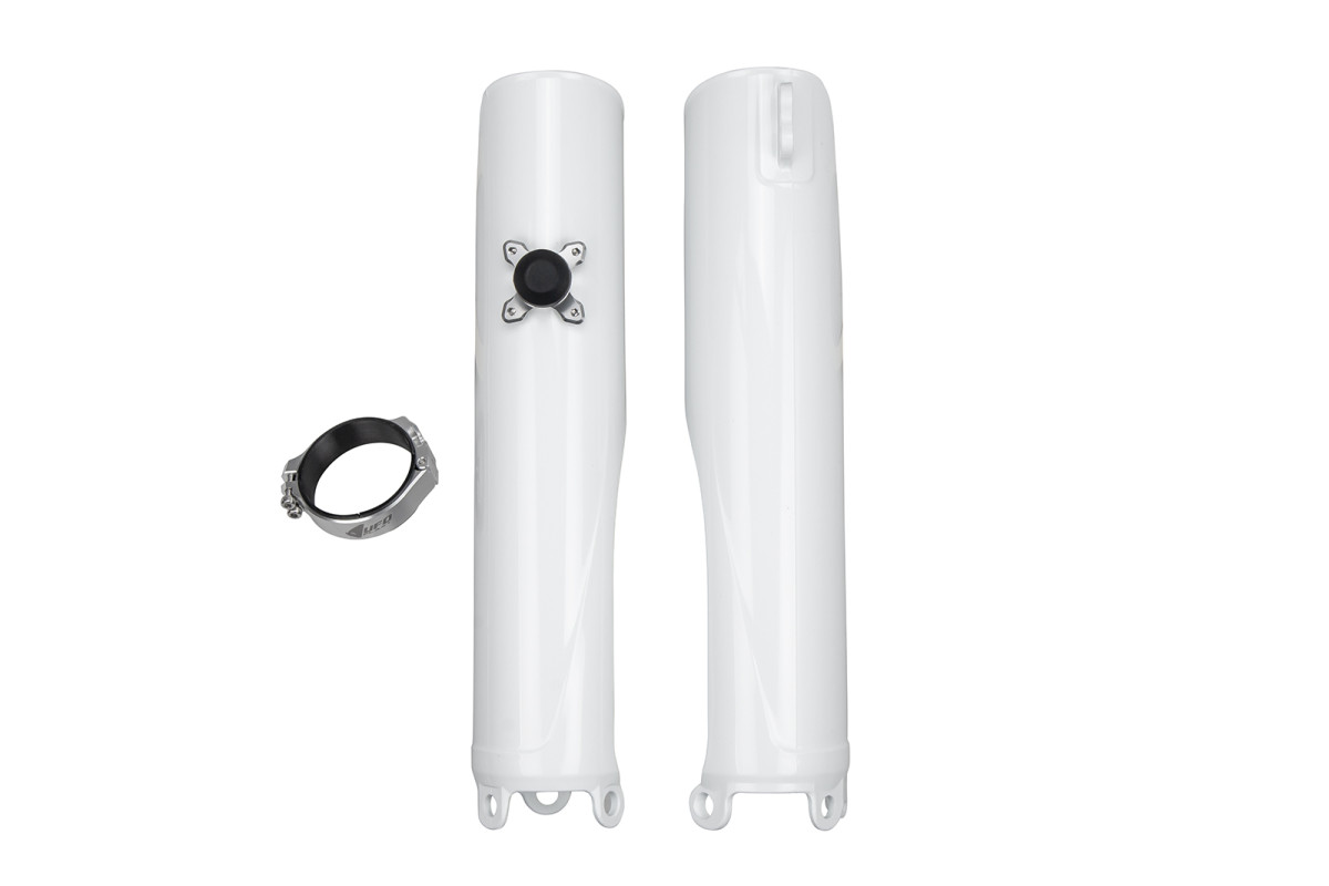 Fork Slider Protector + Quick Starter white - Ufo Plast
