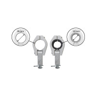 Kit montaggio in alluminio per manubri Ø mm. 22 e 28 - Ufo Plast