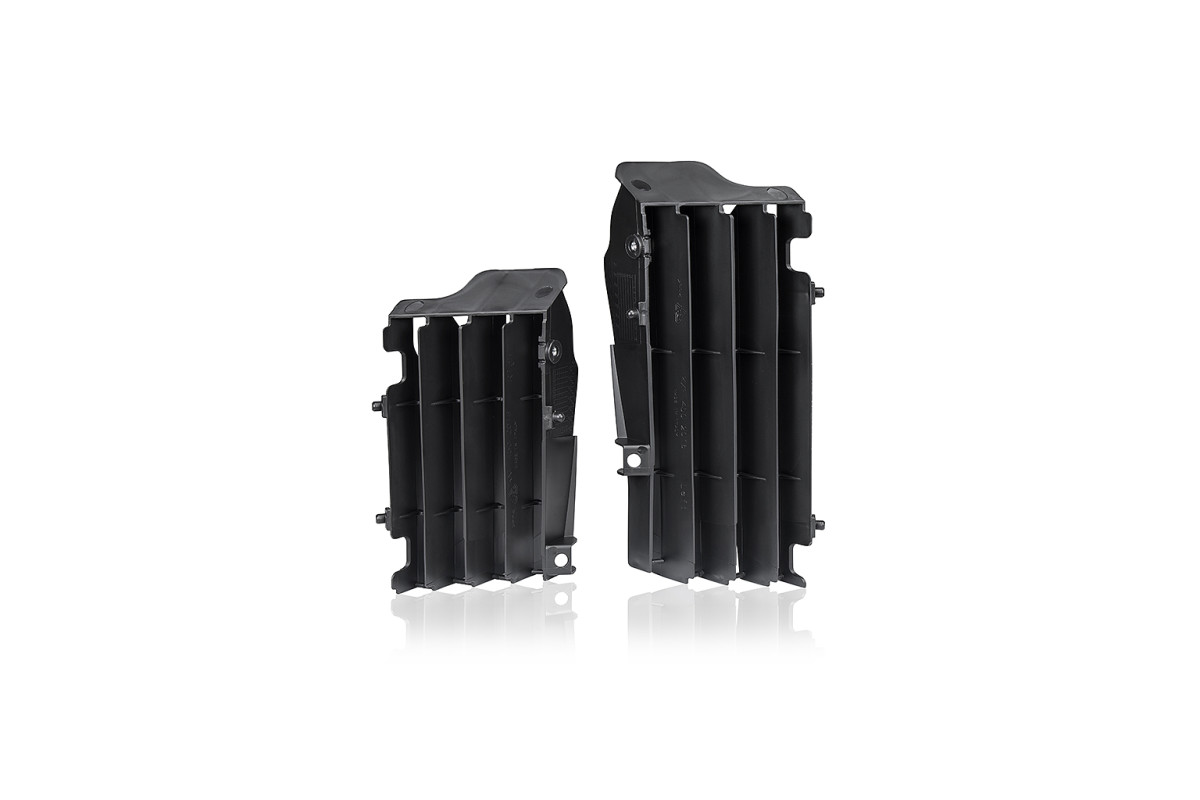 Motocross radiator louvers for Kawasaki black - Ufo Plast