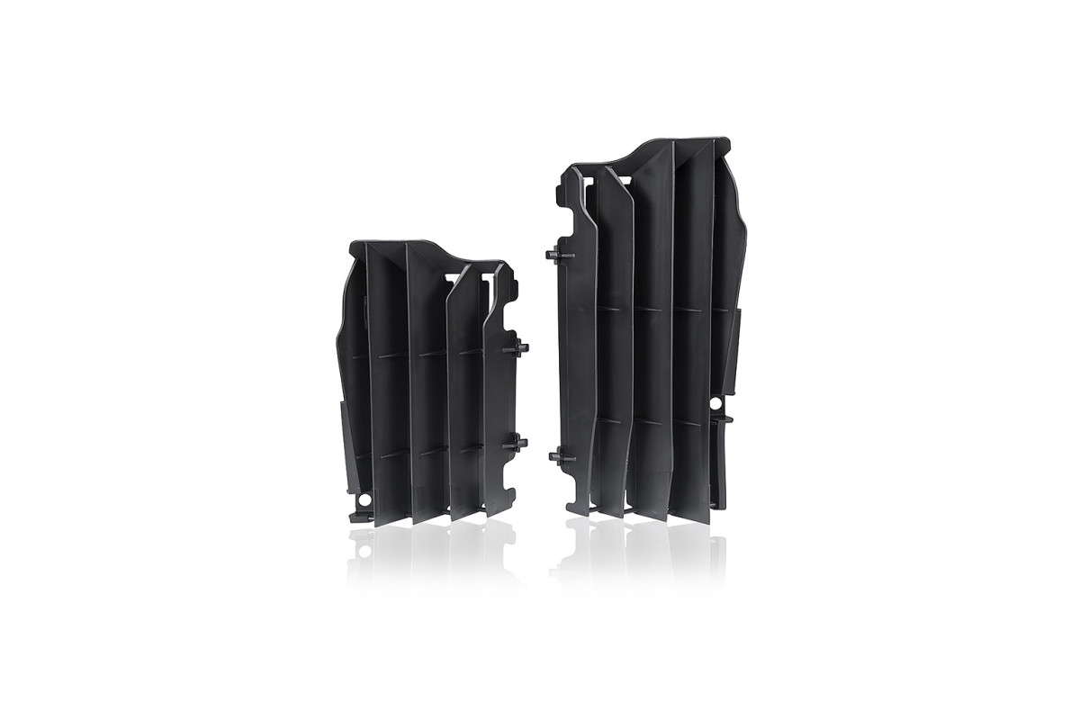 Radiator Louvers Black for Kawasaki KXF 450 (2016-23) - Ufo Plast